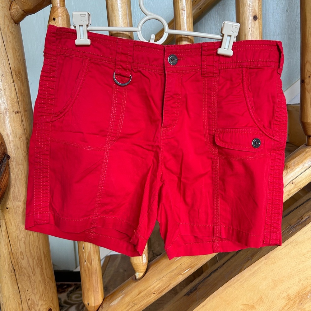 Style & Co. Vibrant Red Women's Cargo Shorts